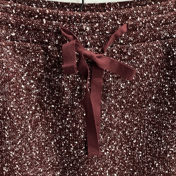 LOFT Burgundy Tweed Sweater Skirt EUC - Picture 3 of 9
